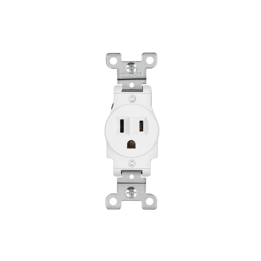 Contacto sencillo, 2 polos 3 hilos, Standard, blanco