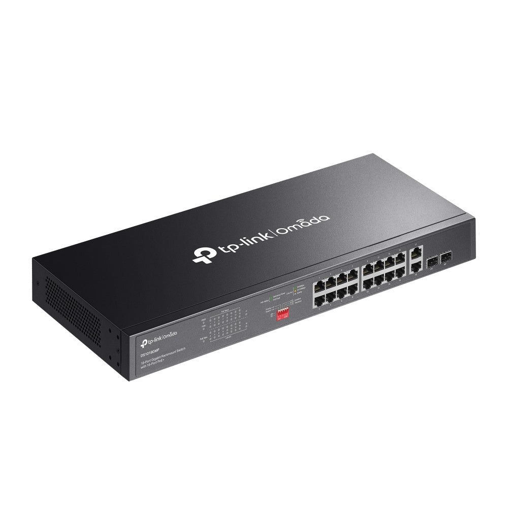 Switch TP-Link DS1018GMP, 16 Puertos Gigabit Ethernet 10/100/1000, 36 Gbit/s, 8000 Entradas, No Administrado