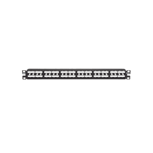 Panel de Parcheo Modular Mini-Com (Sin Conectores), Plano, Sin Blindaje, Alta Densidad, Identificaci�n Pre-Impresa, de 48 Puertos, 1UR
