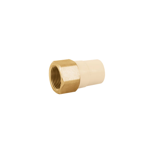 Adaptador hembra de CPVC 1' con inserto de latón, FOSET
