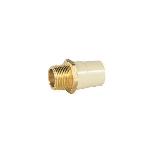 Adaptador macho de CPVC 1' con inserto de latón, FOSET