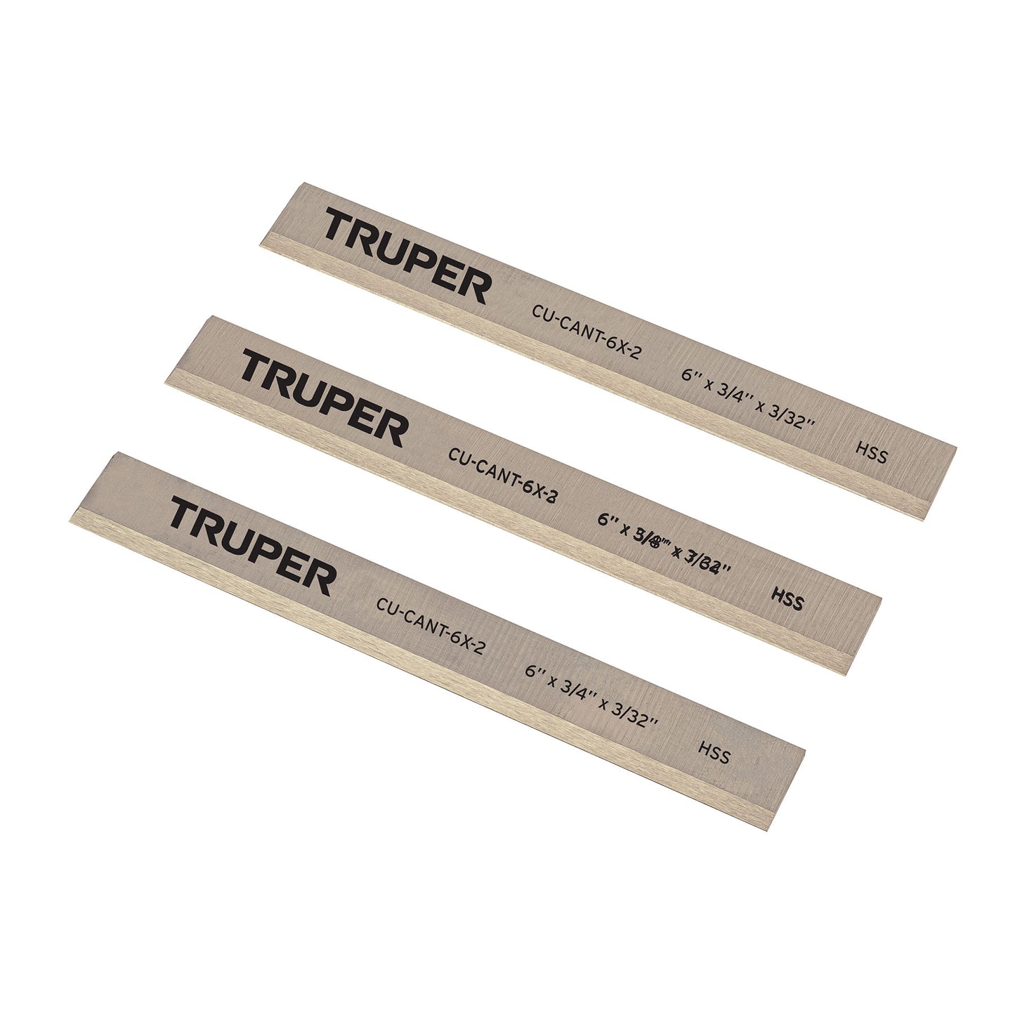 Cuchillas para canteadora CANT-6X-2, 3 pzs en caja, TRUPER