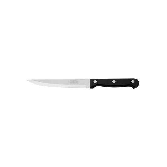 Cuchillo liso para asado 5' mango de plástico, Pretul