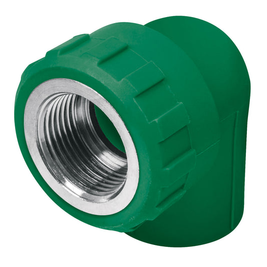Codo 90° PPR, 1/2', rosca hembra con inserto metálico, Foset