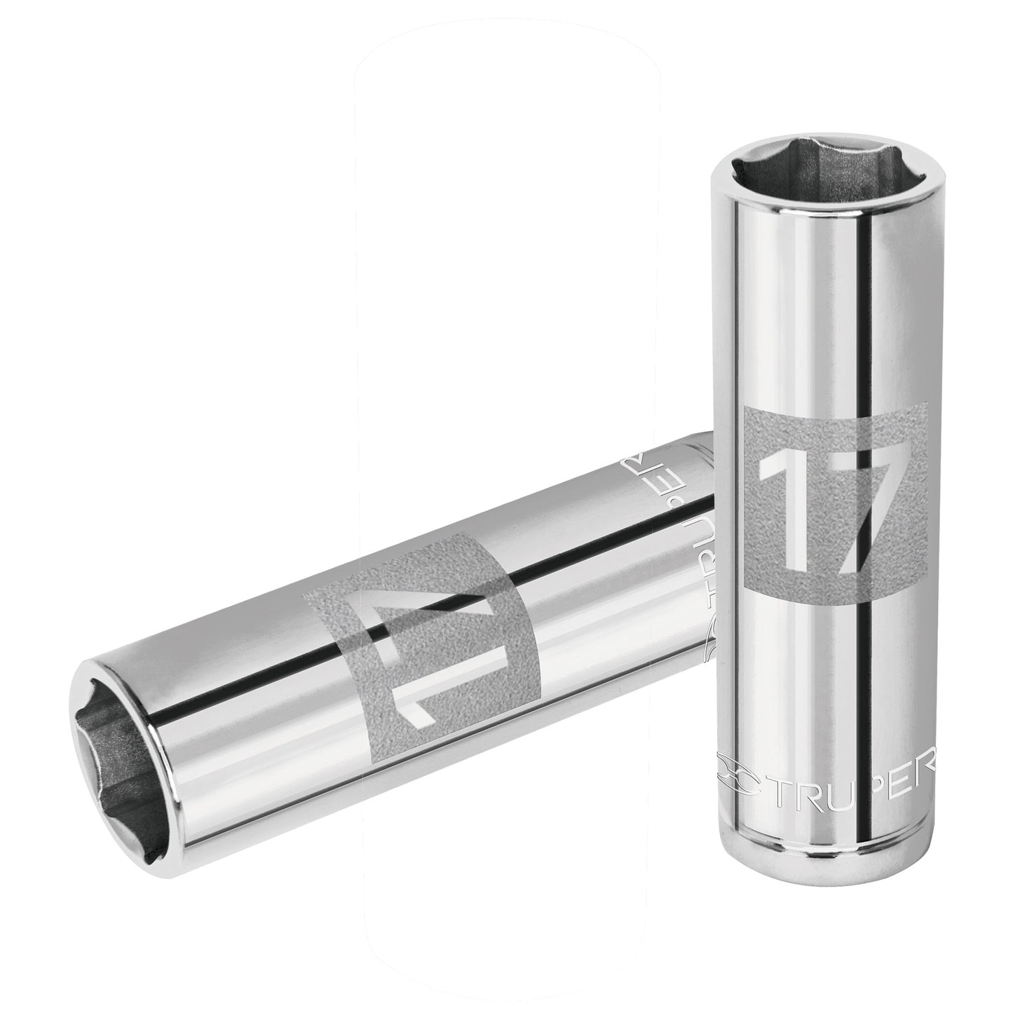 Dado largo de 17 mm, 6 puntas, cuadro 1/2', Truper