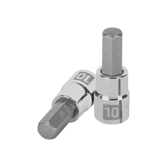 Dado punta hexagonal de 10 mm, cuadro 3/8', Truper