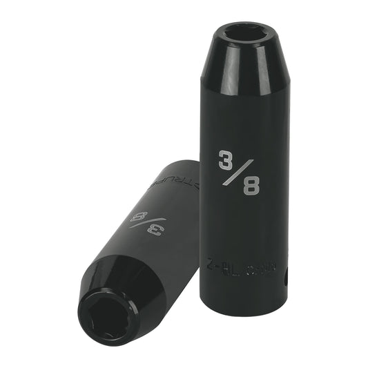 Dado largo impacto de 3/8', 6 puntas, cuadro 1/2', Truper