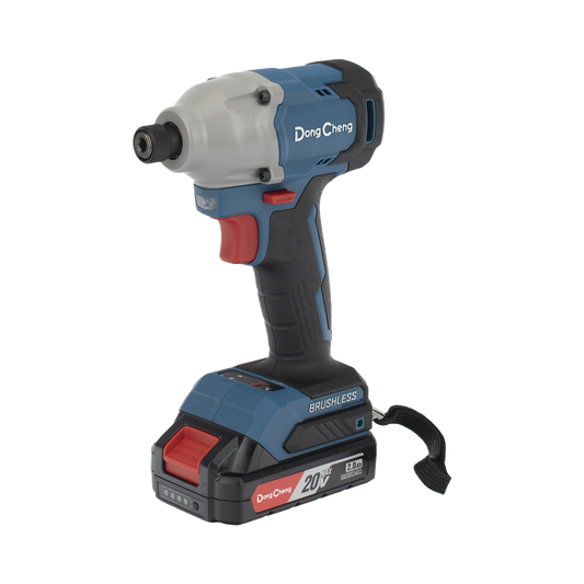Atornillador de Impacto Inal�mbrico 20V / Motor Brushless / Portabrocas Hexagonal 1/4 in / 90-180 Nm Torque / Bater�a 2.0Ah con Malet�n