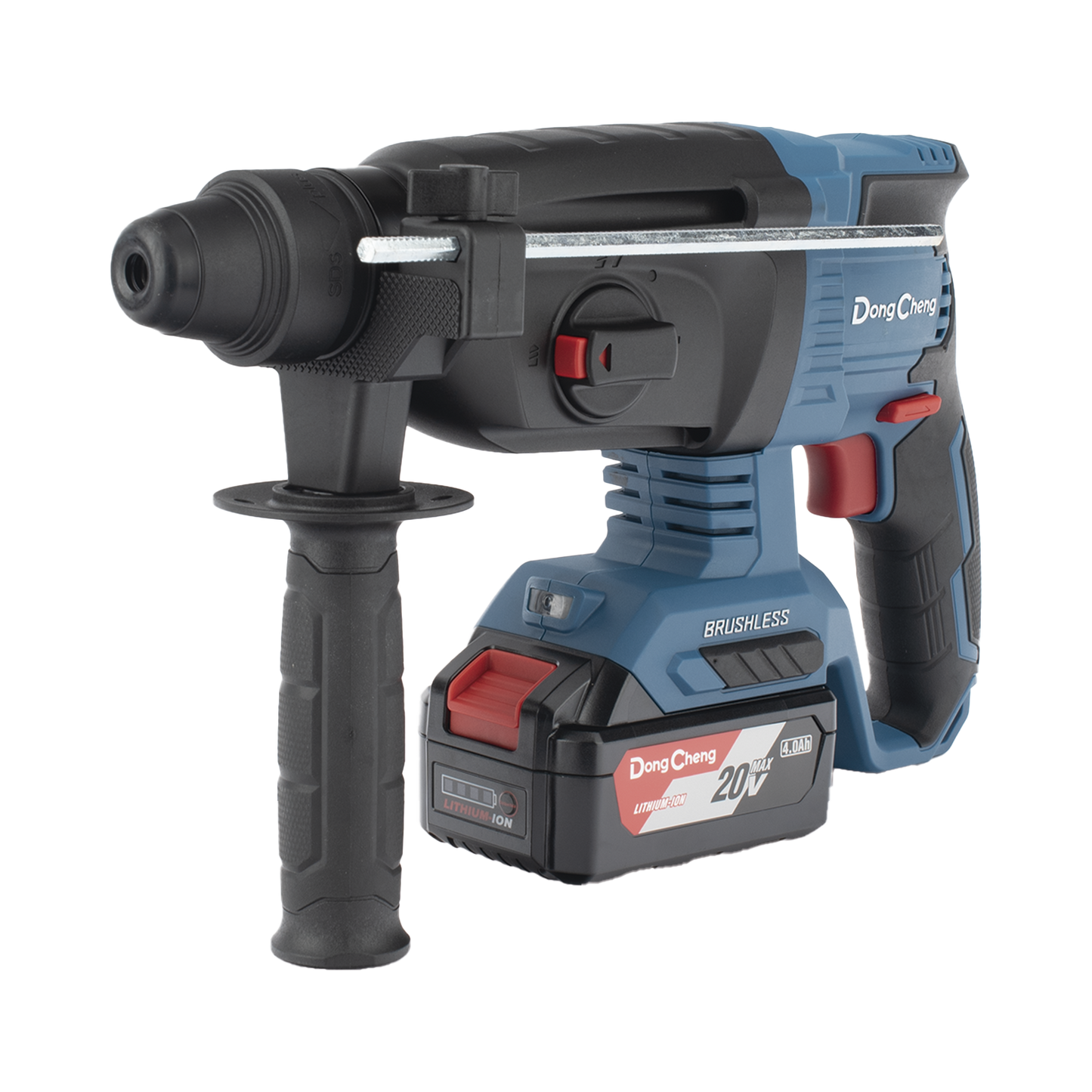 Martillo Perforador Inal�mbrico SDS-PLUS 20V / Motor Brushless / 3 Modos Taladro Percusi�n Demolici�n / 2.7 J Energ�a de Impacto / 2 Bater�as 4.0Ah con Cargador y Estuche