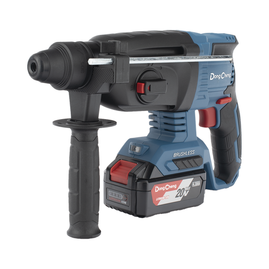 Martillo Perforador Inal�mbrico SDS-PLUS 20V / Motor Brushless / 3 Modos Taladro Percusi�n Demolici�n / 2.7 J Energ�a de Impacto / 2 Bater�as 4.0Ah con Cargador y Estuche