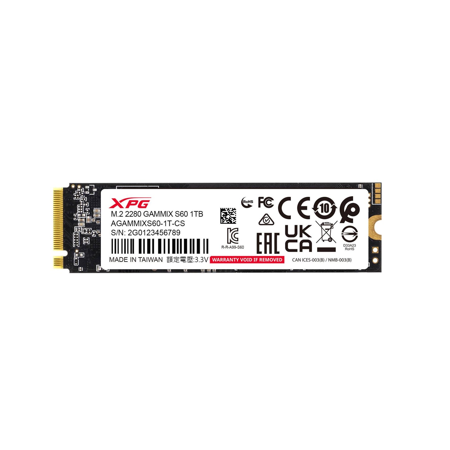 Unidad de estado solido ADATA GAMMIX S60 - Vista 2