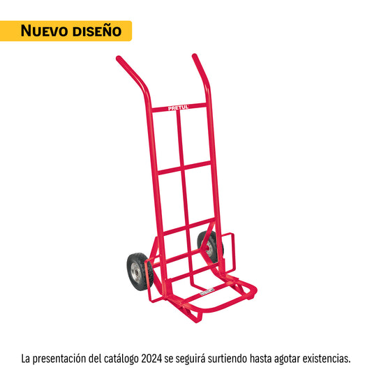 Diablo de carga de 100 kg, ruedas sólidas, balero sencillo