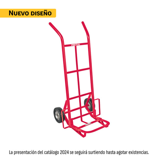 Diablo de carga de 200 kg, ruedas sólidas, balero sencillo