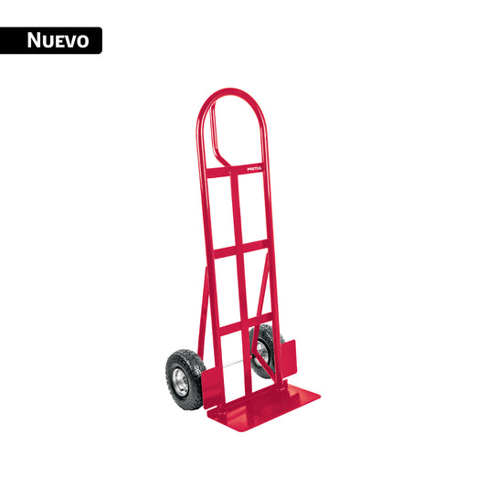 Diablo de carga de 370 kg, ruedas neumáticas, asa tipo D