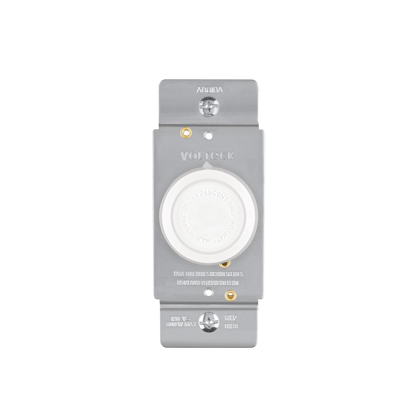 Atenuador de luz giratorio, Standard, blanco, Volteck