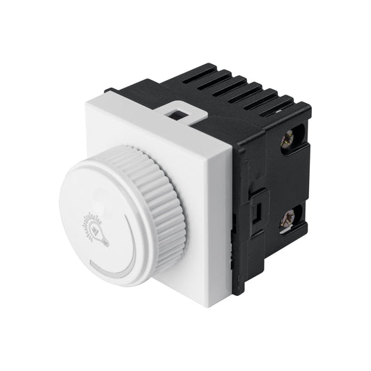 Dimmer giratorio de 1.5 módulos, línea Toledo, Basic