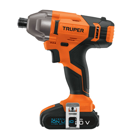 Destornillador de impacto 1/4', 20V, 1 batería 2Ah, PRO