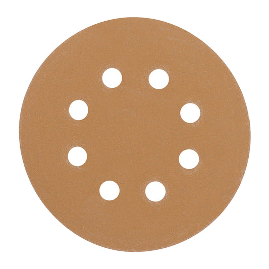 Paquete c/5 discos de lija 5' grano 150, 8 perforaciones