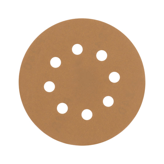 Paquete c/5 discos de lija 5' grano 180, 8 perforaciones
