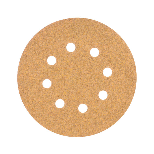 Paquete c/5 discos de lija 5' grano 40, 8 perforaciones