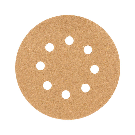 Paquete c/5 discos de lija 5' grano 60, 8 perforaciones