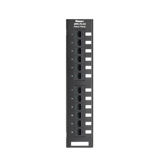 Panel de Parcheo de Impacto 110, Categor�a 6, Montaje en Pared Usando Accesorio Wb89d, de 12 Puertos