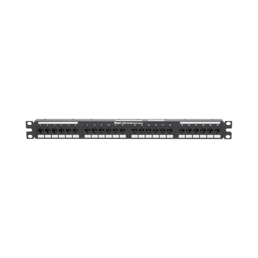 Panel de Parcheo de Impacto (110), Plano, Categor�a 6, de 24 Puertos, 1UR