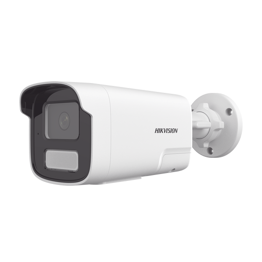[PROTECCI�N ACTIVA] Bala IP 4 Megap�xel / Motion Detection 2.0 (Detecci�n de Humanos y Vehiculos) / Lente 4 mm / Audio de Dos V�as / Luz Intermitente y Alerta de Audio / 50 Mts IR EXIR 2.0 / Exterior IP67 / WDR 120 dB / PoE