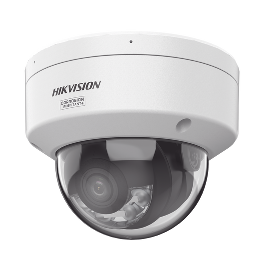 [Dual Light + ColorVu 3.0 + HikAI] Domo IP 6 Megapixel / Lente 2.8 mm / 30 mts IR + Luz Blanca / 2 Microfonos Integrados / Exterior IP67 / WDR 130 dB / ACUSENSE 3.0 / Metal / NEMA 4X / ACUSEEK