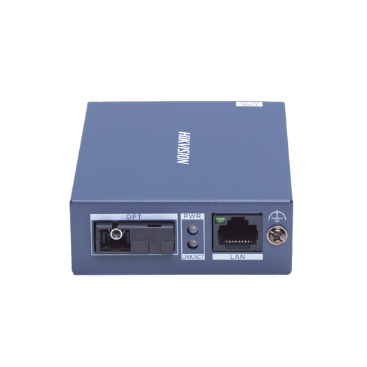 Convertidor de medios UTP/FIBRA ÓPTICA (RX) / 1000 Mbps / Monomodo / Hasta 3 KM / CONECTOR SC