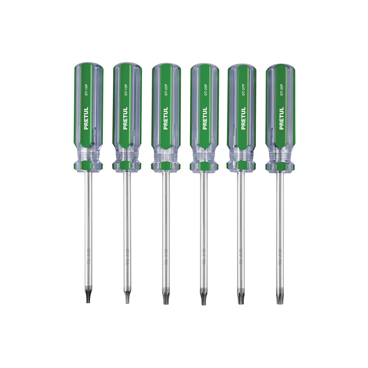 Juego de 6 desarmadores Torx mango de PVC, Pretul