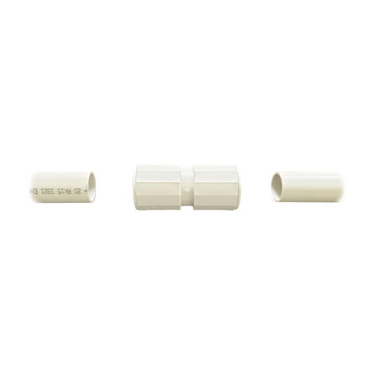 Manguito / Cople Morbidx IP67 libre de halógenos para unir tubería rígida de 16 mm (5/8") permite una instalación hermética no necesita pegamento