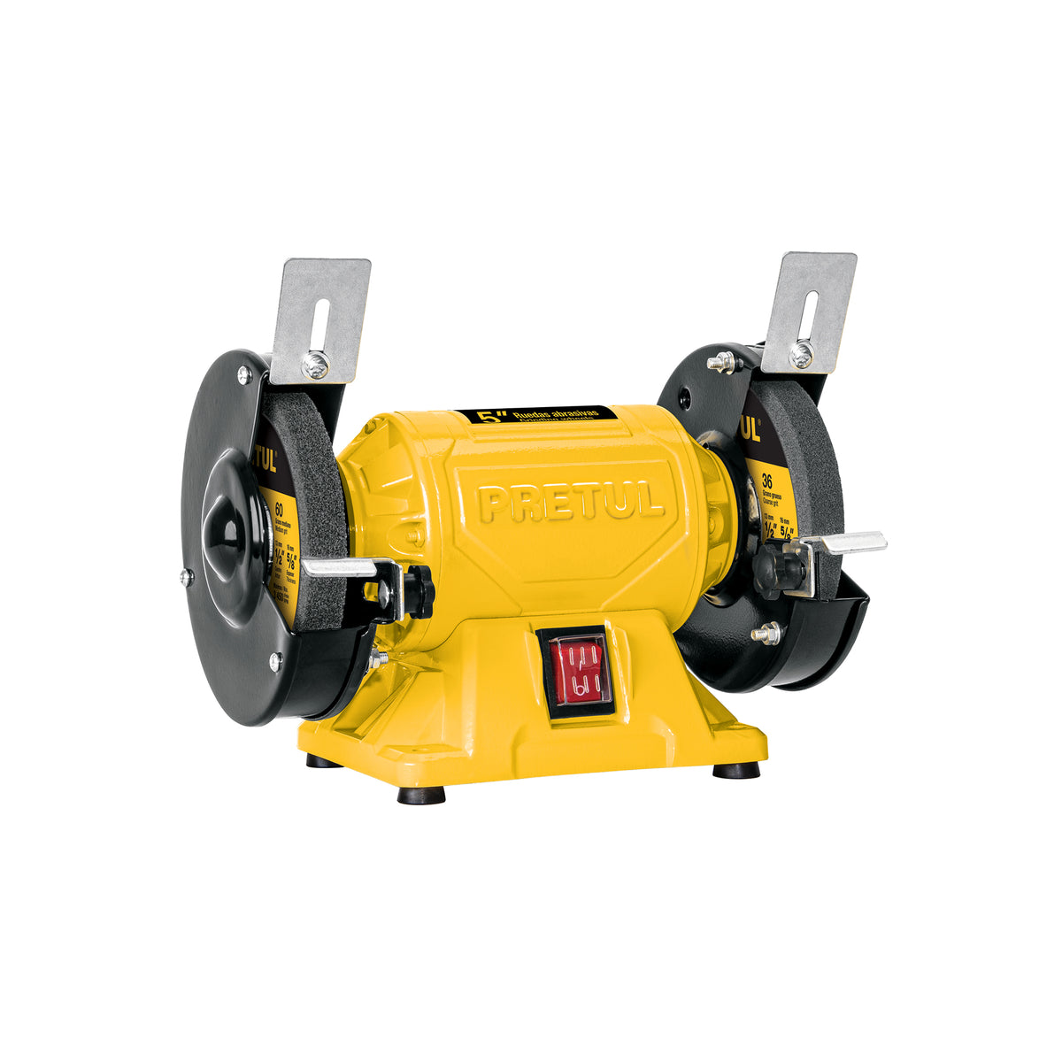 Esmeril de banco de 5' de 1/6 HP (120 W), Pretul