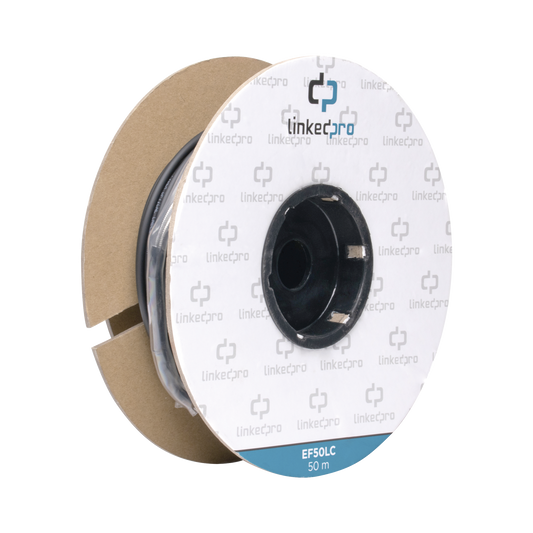 Carrete de Fibra �ptica Monomodo con Conectores LC-LC Duplex, Reforzada con Kevlar, de 50 Metros (164.04 Pies), Para Instalaciones Subterr�neas por Tuber�a