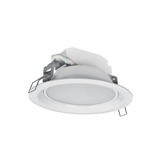 Luminario LED empotrado redondo de 6 W, luz de día, Volteck