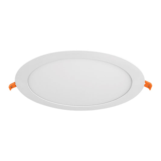 Luminario ultra delgado LED 18 W empotrar redondo luz cálida