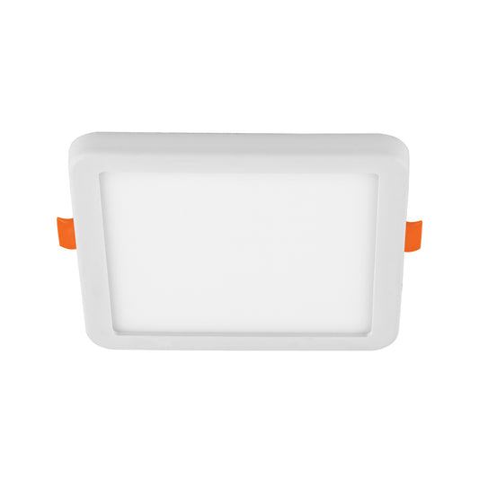 Luminario LED empotrable ajustable 8 W, cuadrado, luz de día