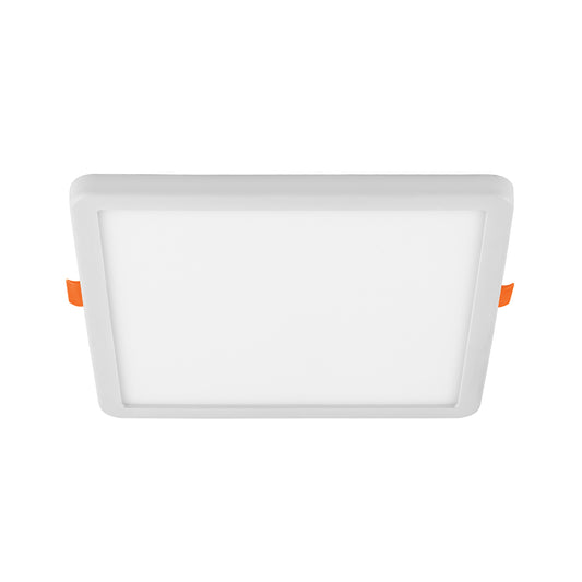 Luminario LED empotrable ajustable 15 W, cuadrado luz de día