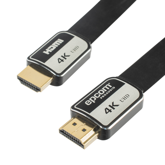 Cable HDMI de 5 Metros (16.40 Pies) | Alta Definici�n | Versi�n 2.0 | Alta Velocidad 18Gbps | 4K@60Hz | Conectores Chapados en Oro | Tipo Plano