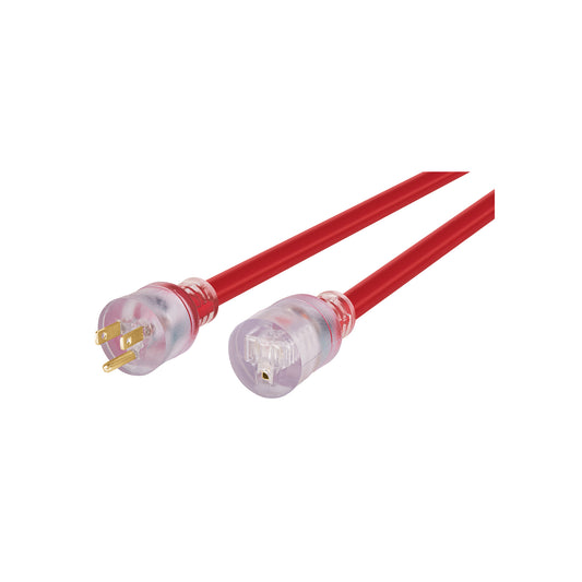 Extensión reforzada aterrizada 10 m 3x12 AWG, Volteck