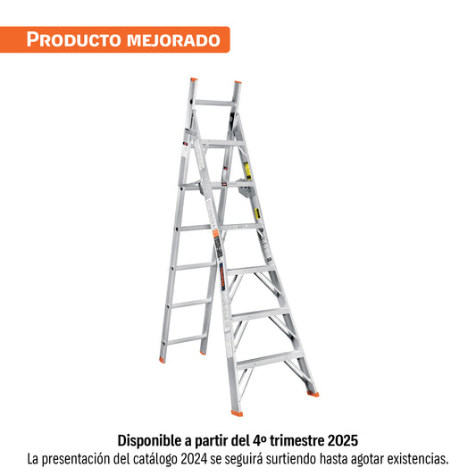 Escalera convertible, tipo ll, 13 escalones, TRUPER