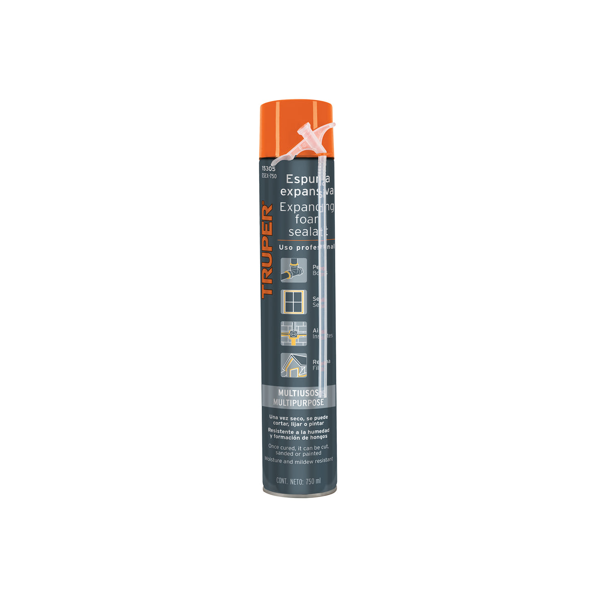 Espuma expansiva de 750 ml, Truper