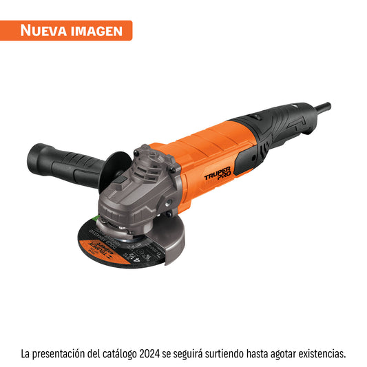 Esmeriladora angular 4-1/2', 1100W, TRUPER PRO