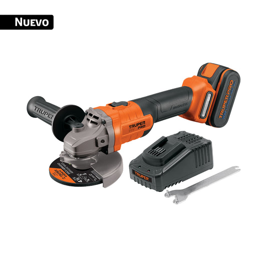 Esmeriladora 4-1/2', 20V, 1 batería 4Ah, PRO