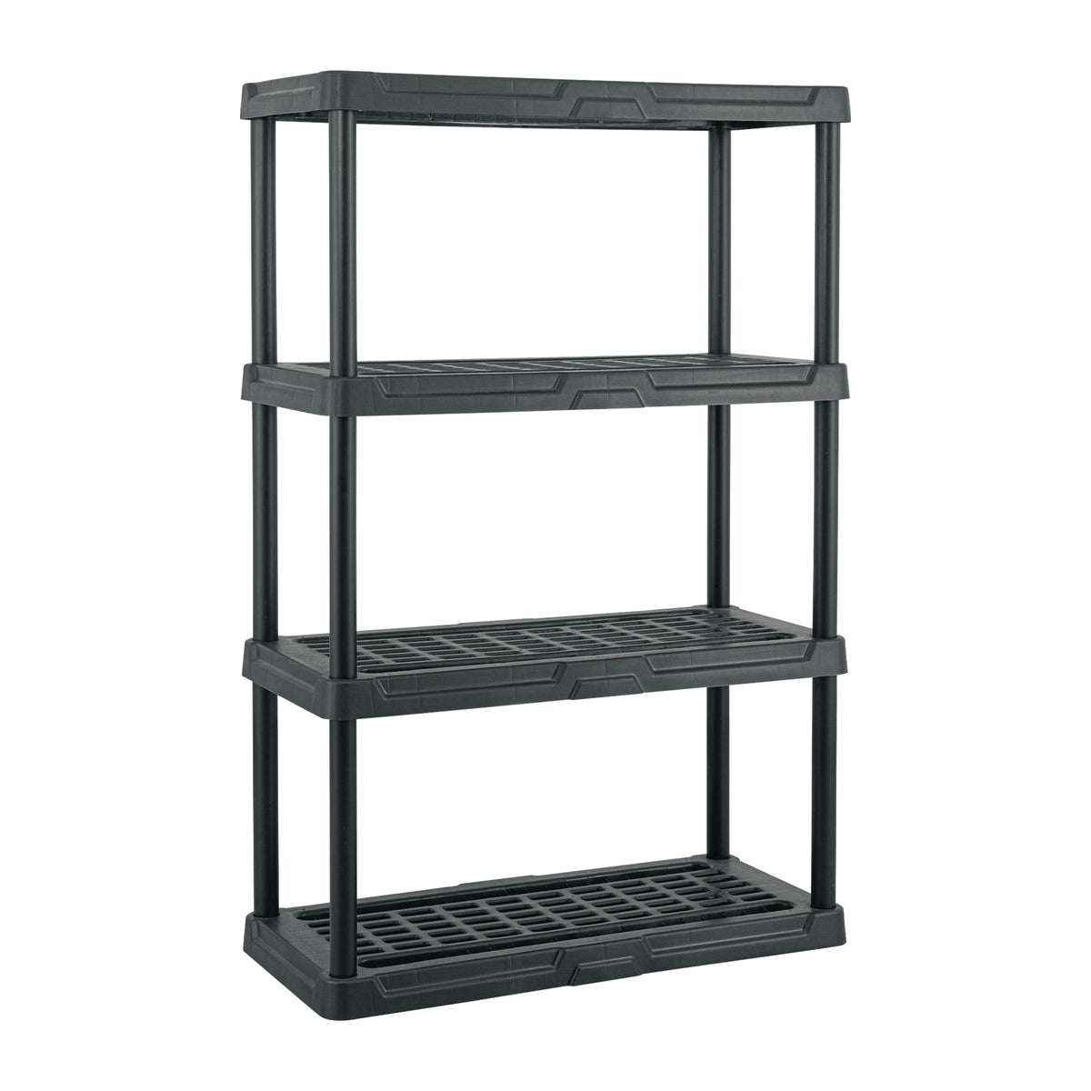 Estante plástico amplio 4 rep/cap. 35 kg, 140x44x92, Pretul