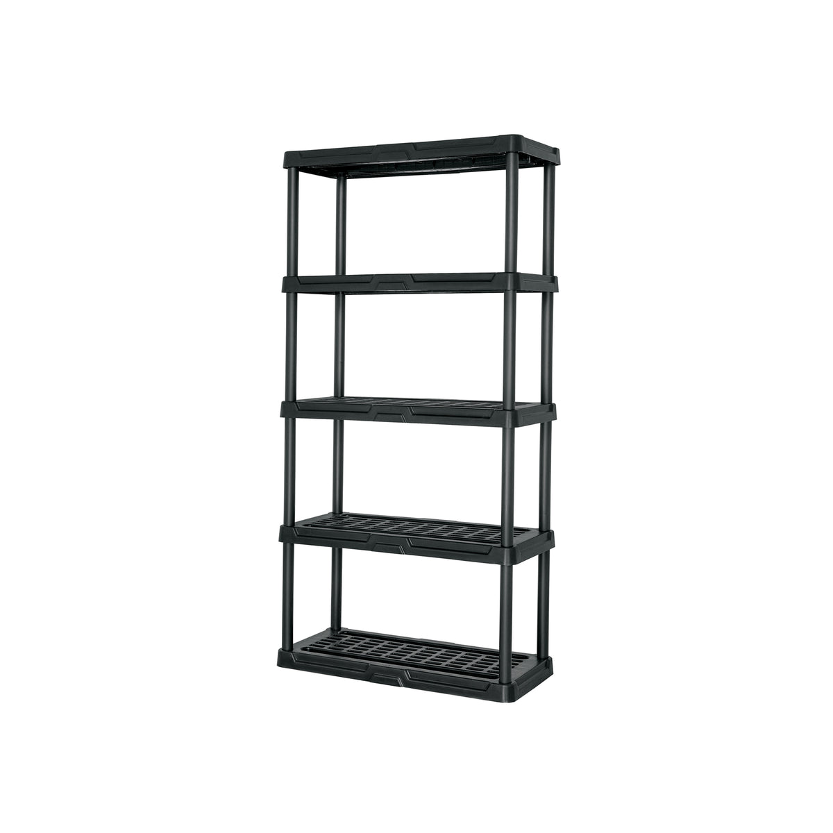 Estante plástico 5 repisas cap. 35 Kg, 180x44x92, PRETUL