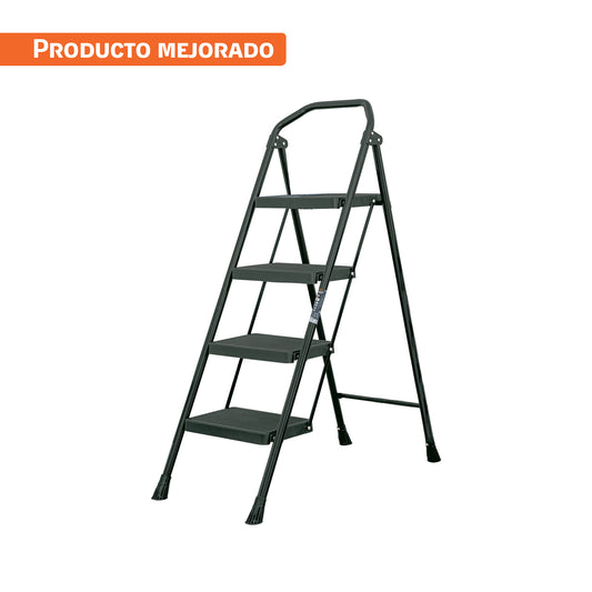 Escalera tubular, plegable, 4 peldaños, Truper