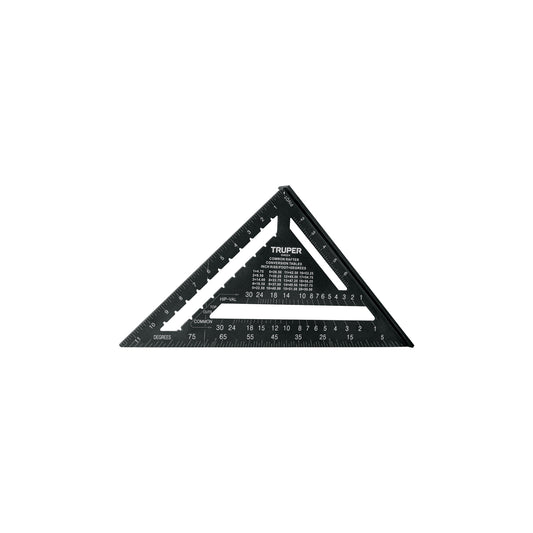 Escuadra 12' de aluminio color negro, p/muros de yeso, Trupe