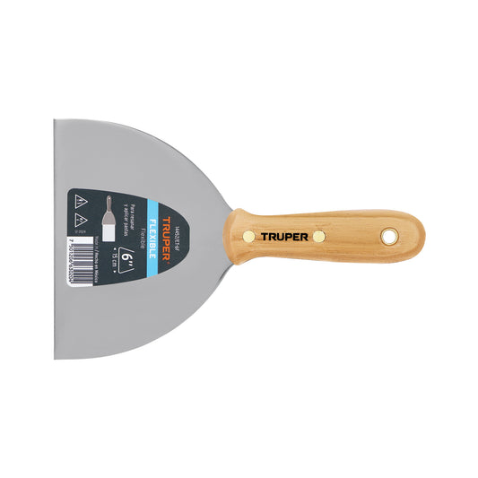Espátula flexible 6' con mango de madera, Truper