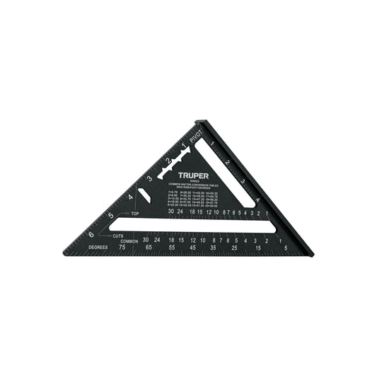 Escuadra 7' de aluminio color negro, p/muros de yeso, Truper